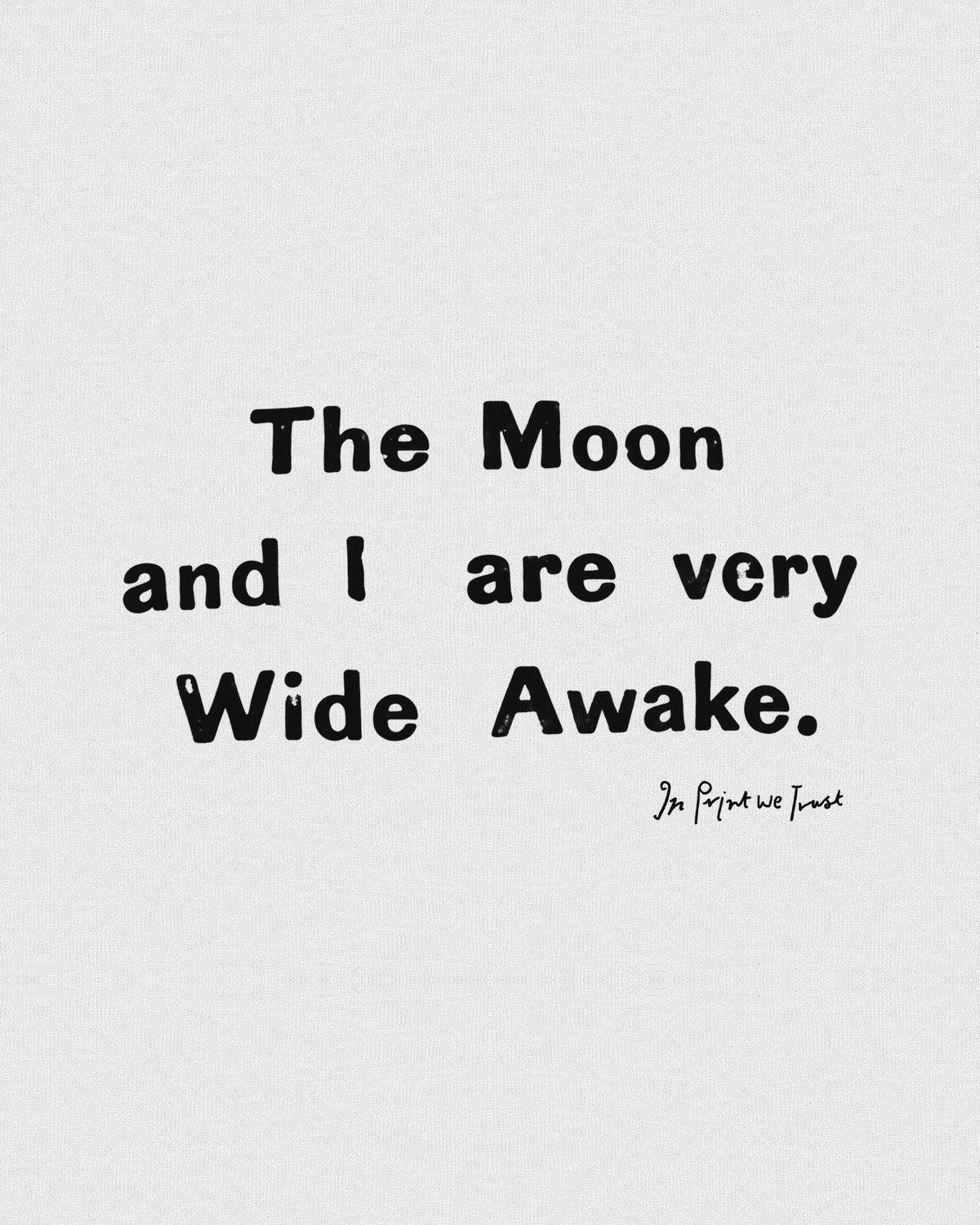 the moon and i baby tee - In Print We Trust