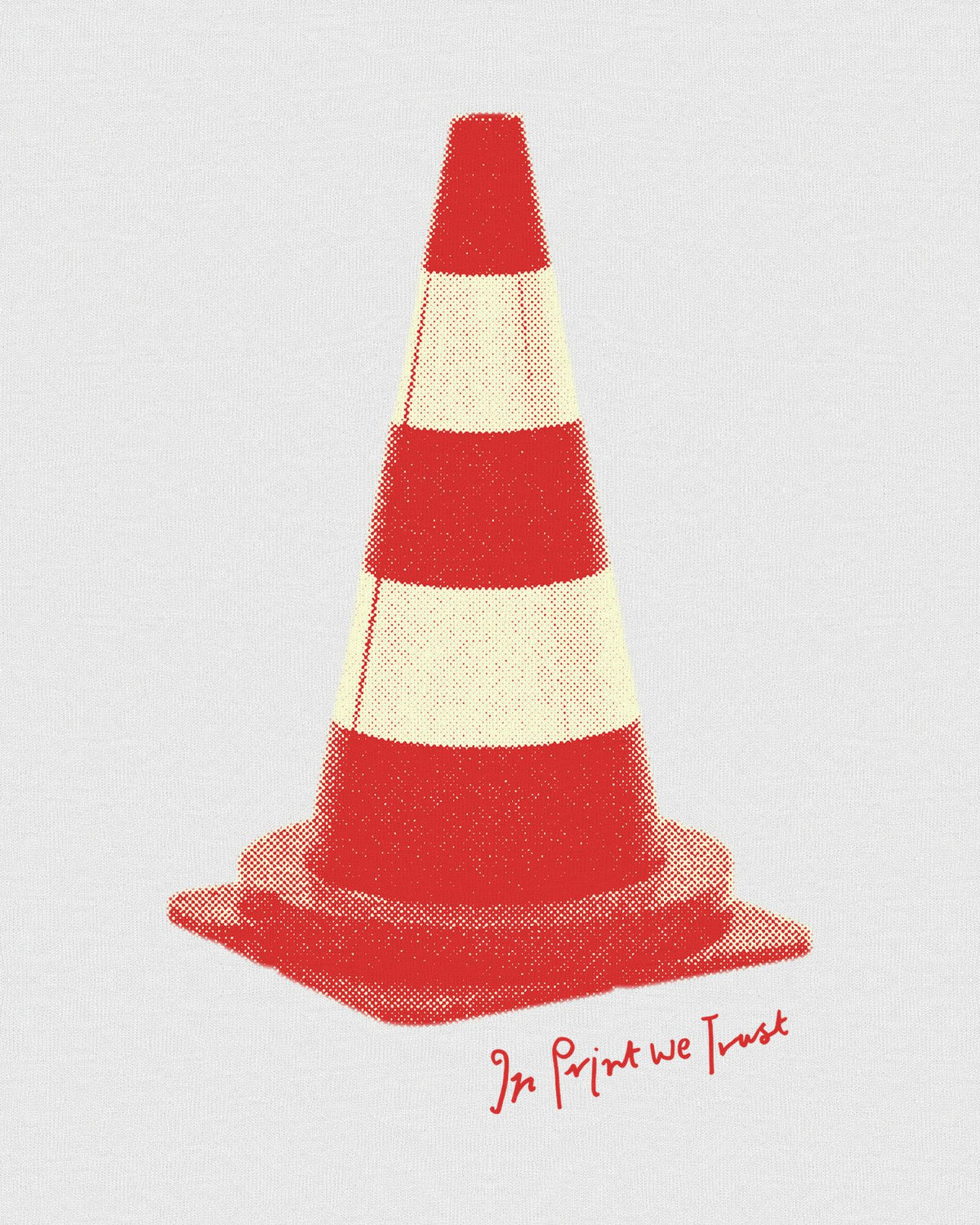 traffic cone baby tee - In Print We Trust
