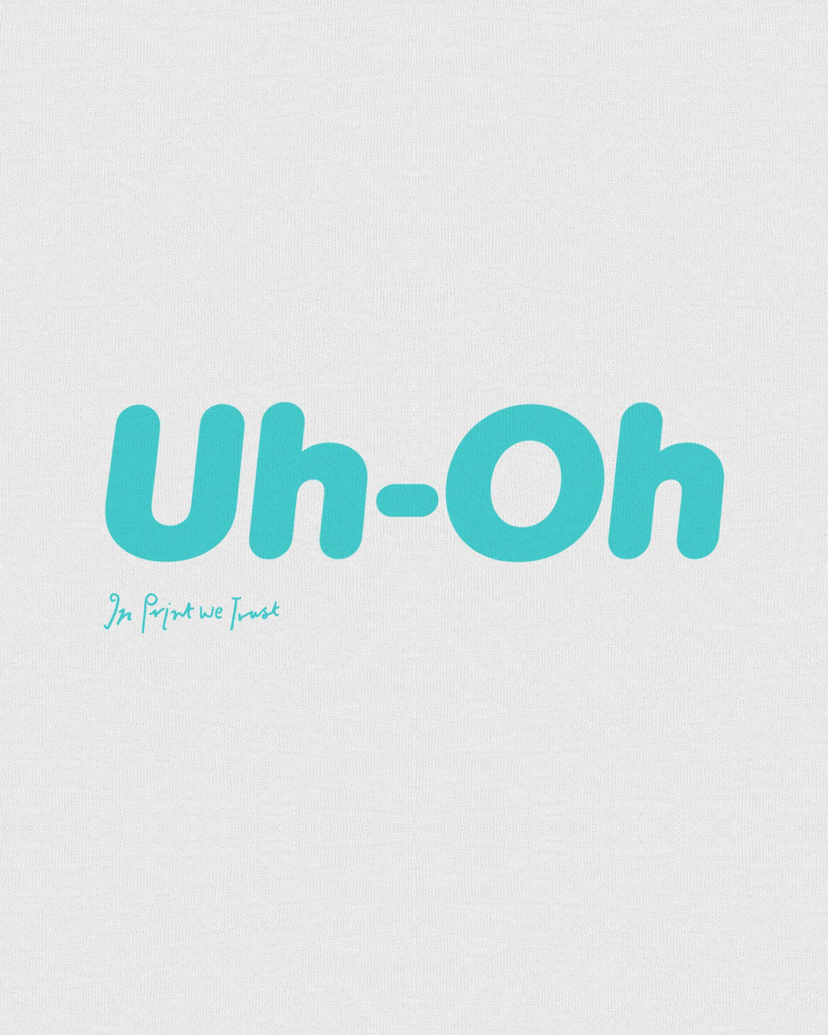uh-oh baby tee - In Print We Trust