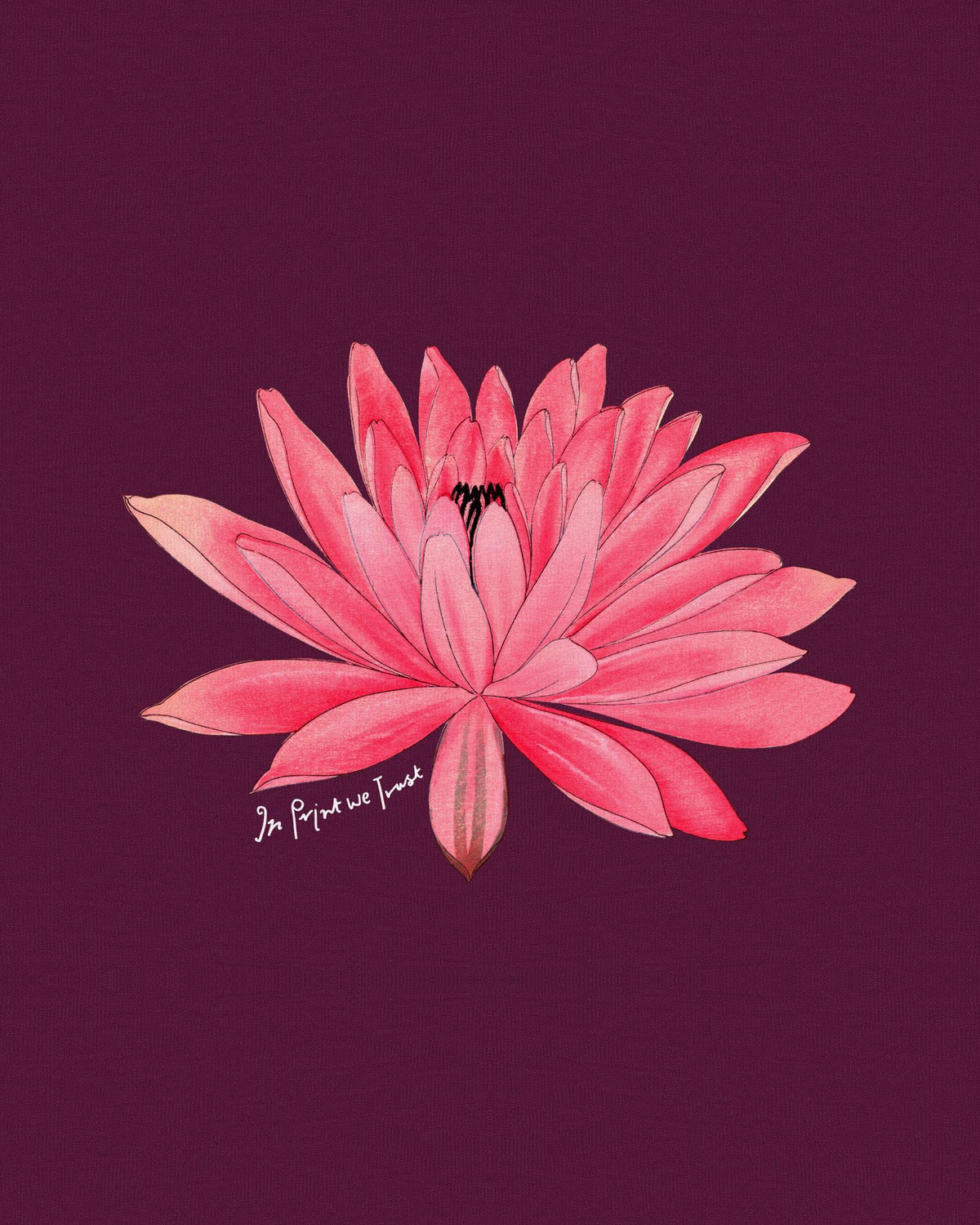 water lily baby tee - In Print We Trust