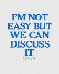 we can discuss it baby tee - In Print We Trust