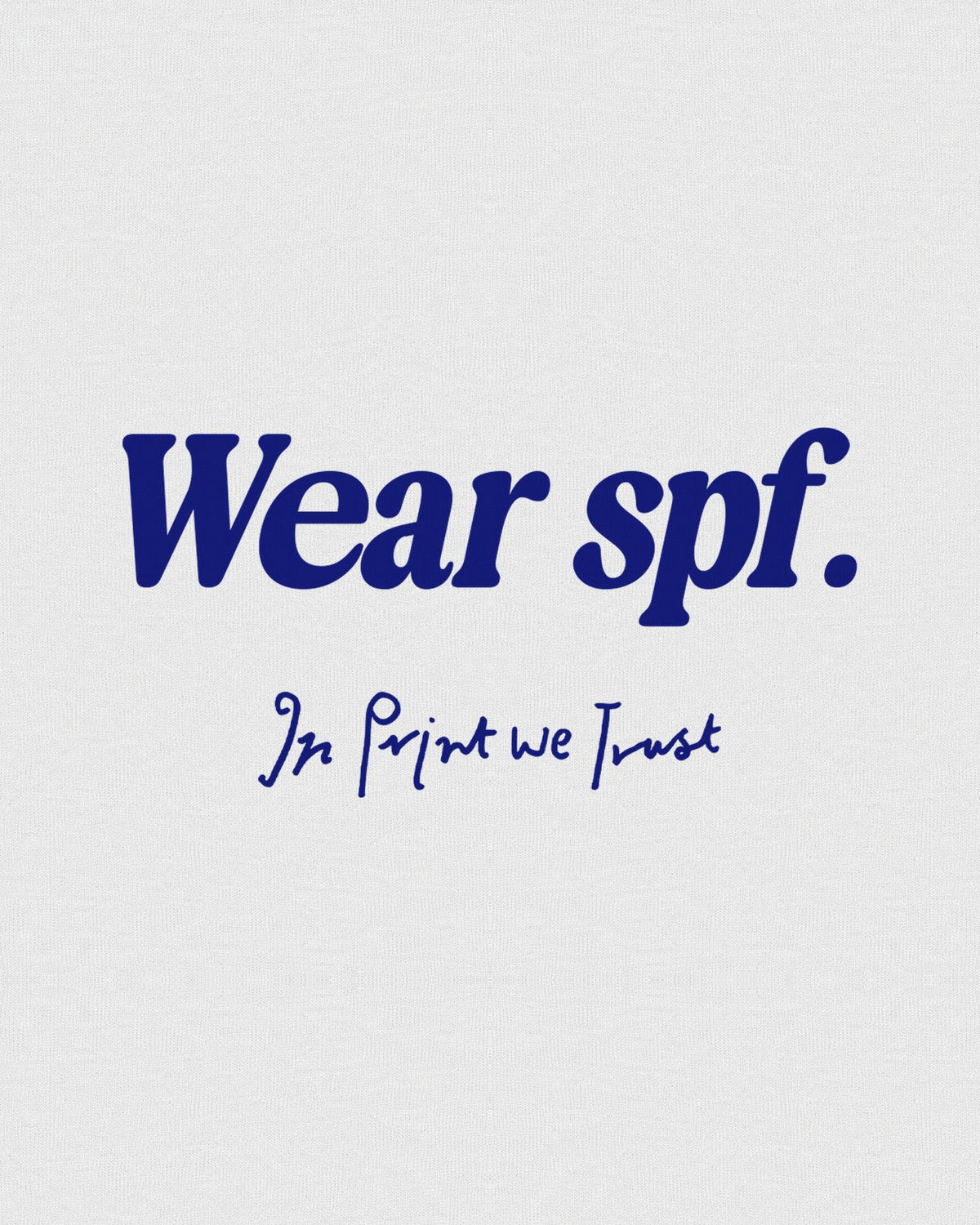 wear spf baby tee - In Print We Trust