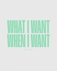 what i want baby tee - In Print We Trust