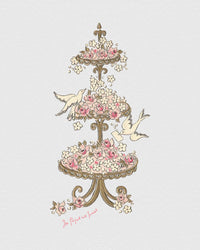 white doves baby tee - In Print We Trust