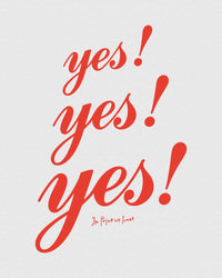 yes yes yes baby tee - In Print We Trust
