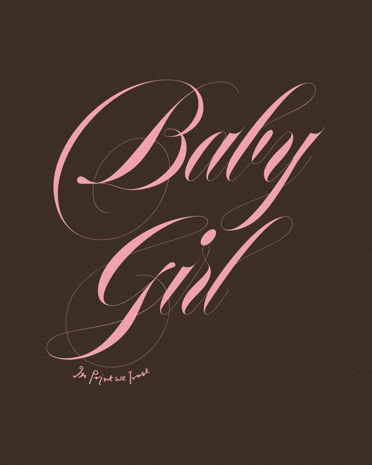 baby girl baby tee - In Print We Trust