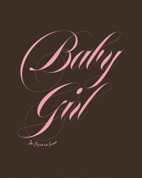 baby girl baby tee - In Print We Trust