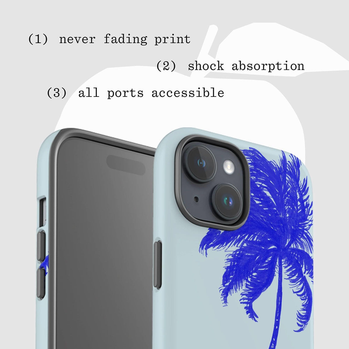 island tough iPhone case - In Print We Trust