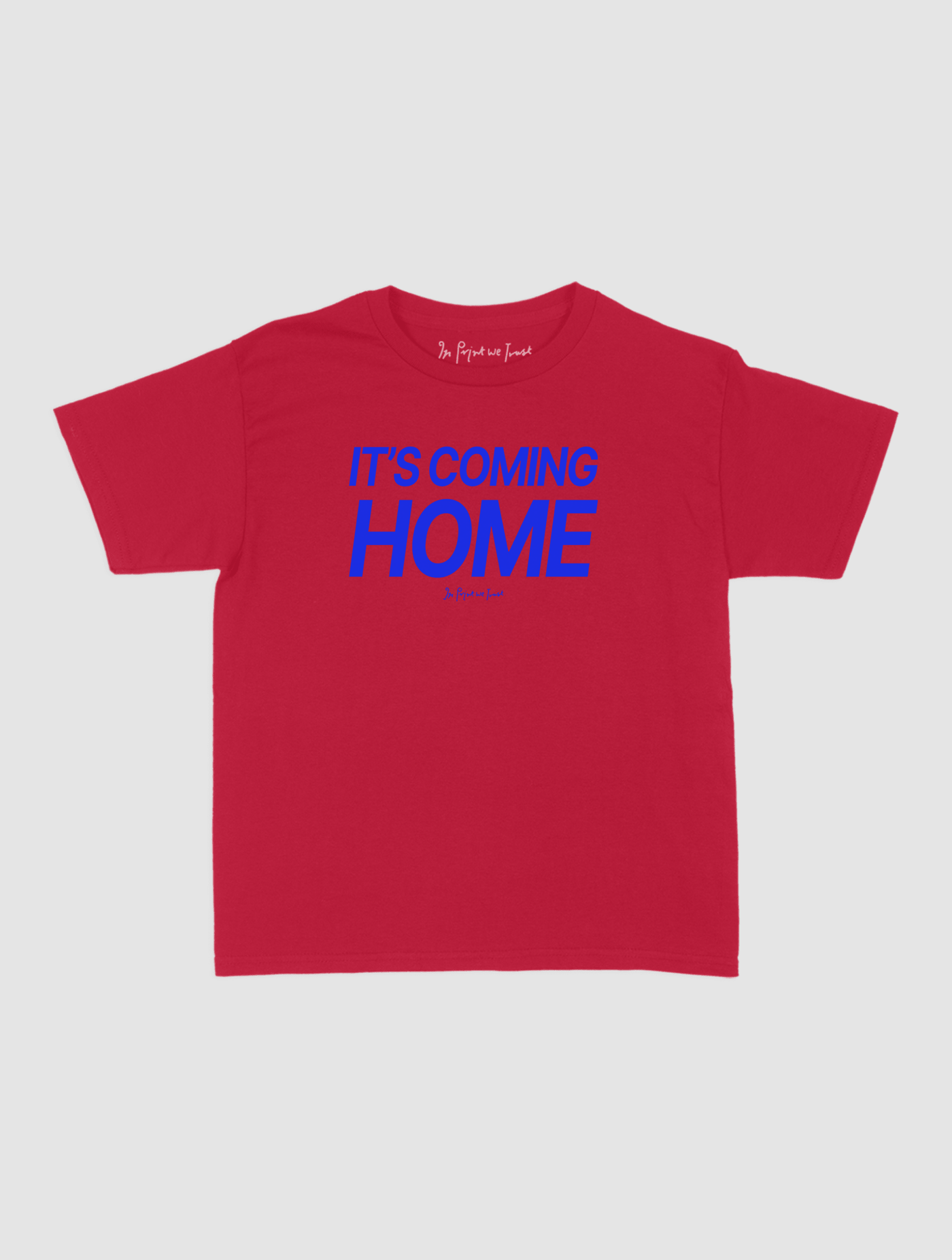 it's coming home baby tee - In Print We Trust