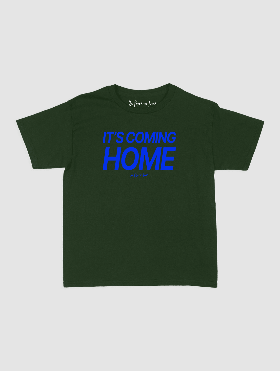 it's coming home baby tee - In Print We Trust