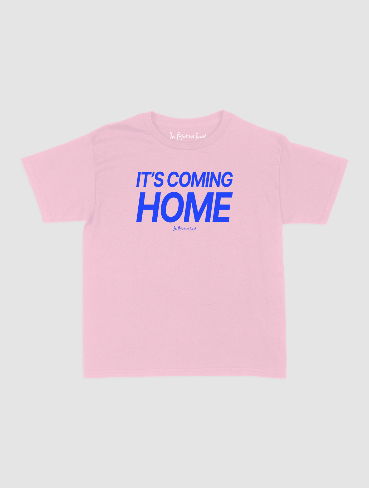 it's coming home baby tee - In Print We Trust
