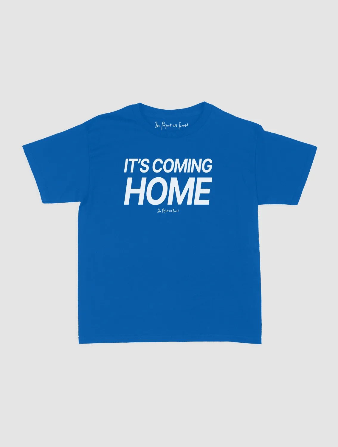 it's coming home baby tee - In Print We Trust