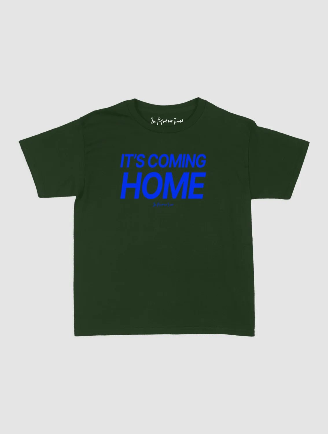 it's coming home baby tee - In Print We Trust