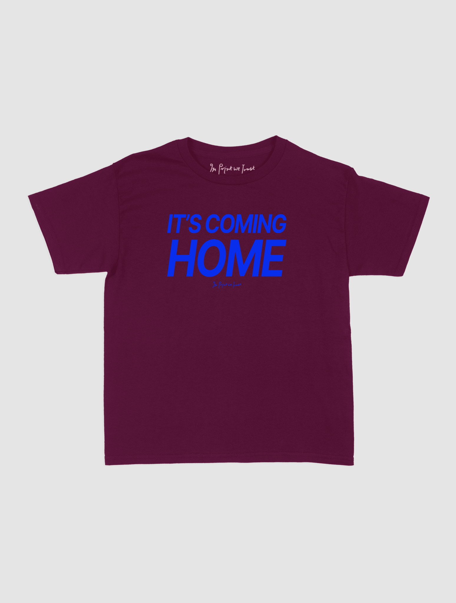 it's coming home baby tee - In Print We Trust