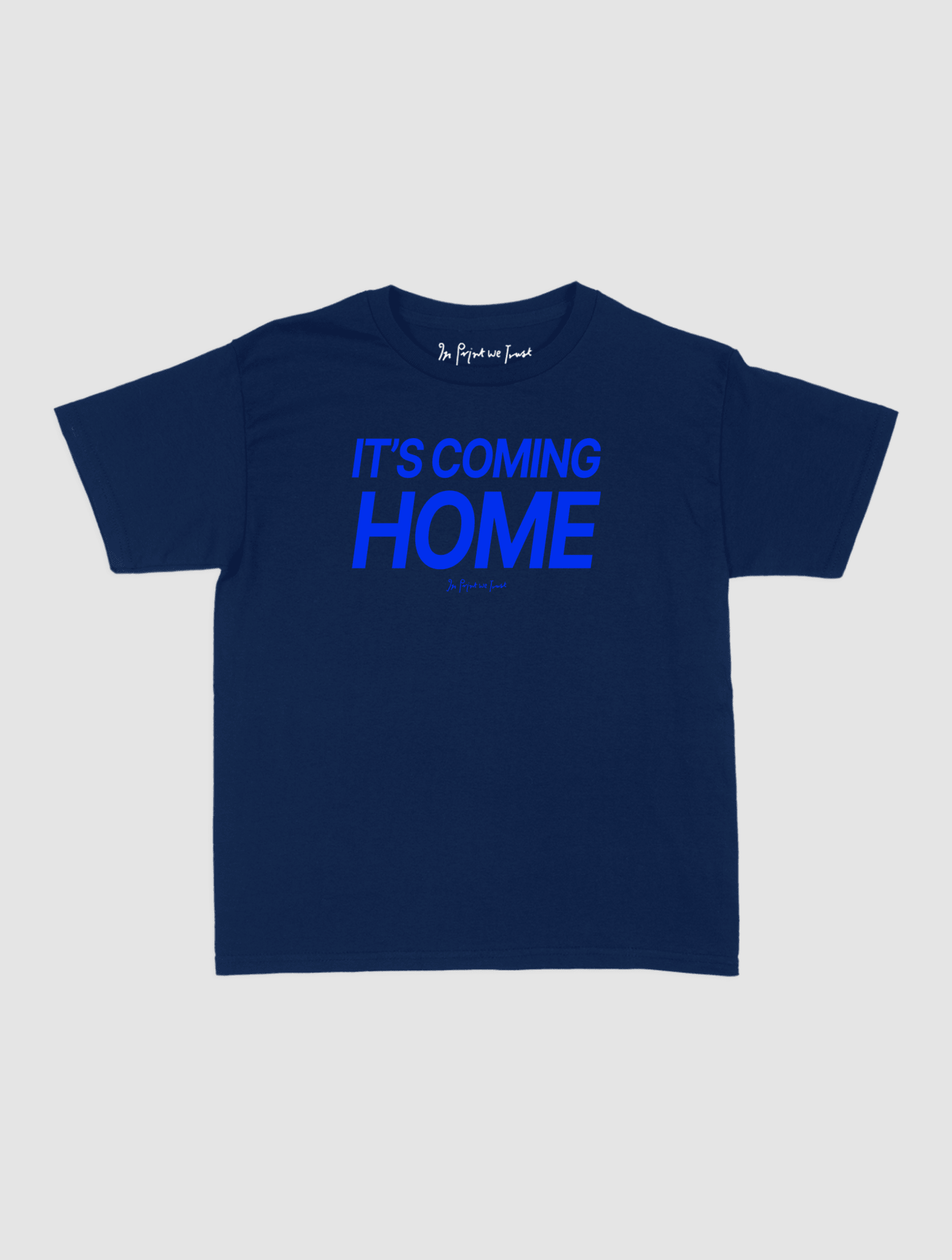 it's coming home baby tee - In Print We Trust