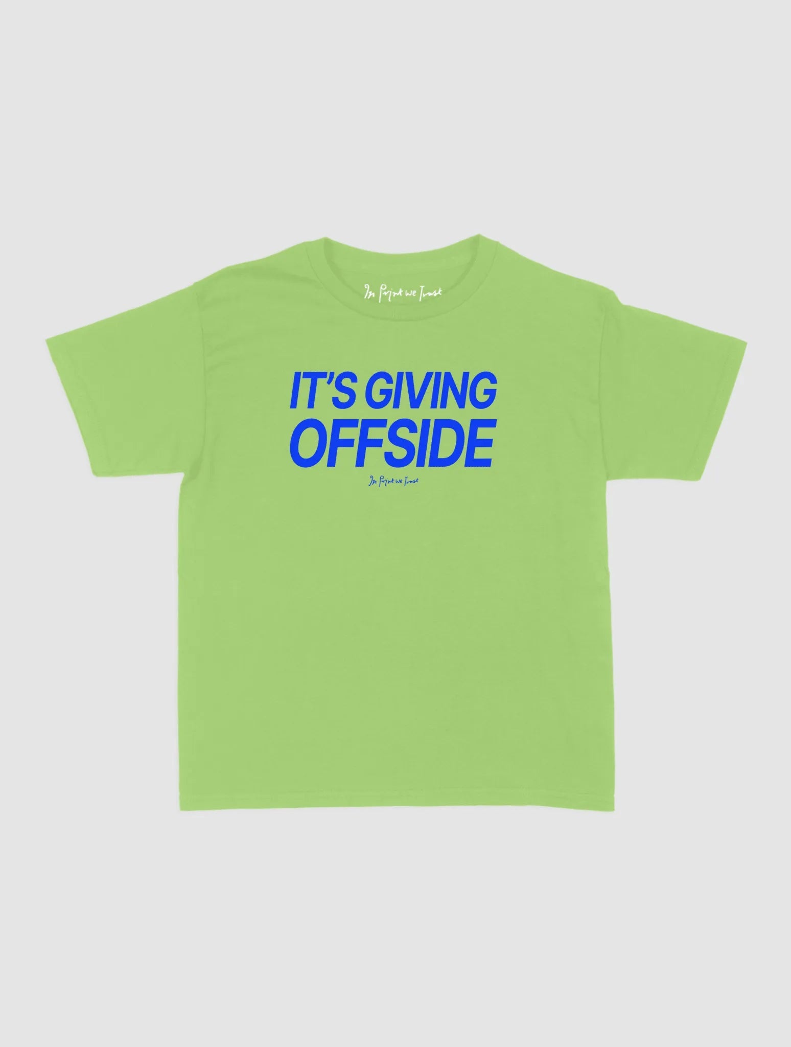 it's giving offside baby tee - In Print We Trust