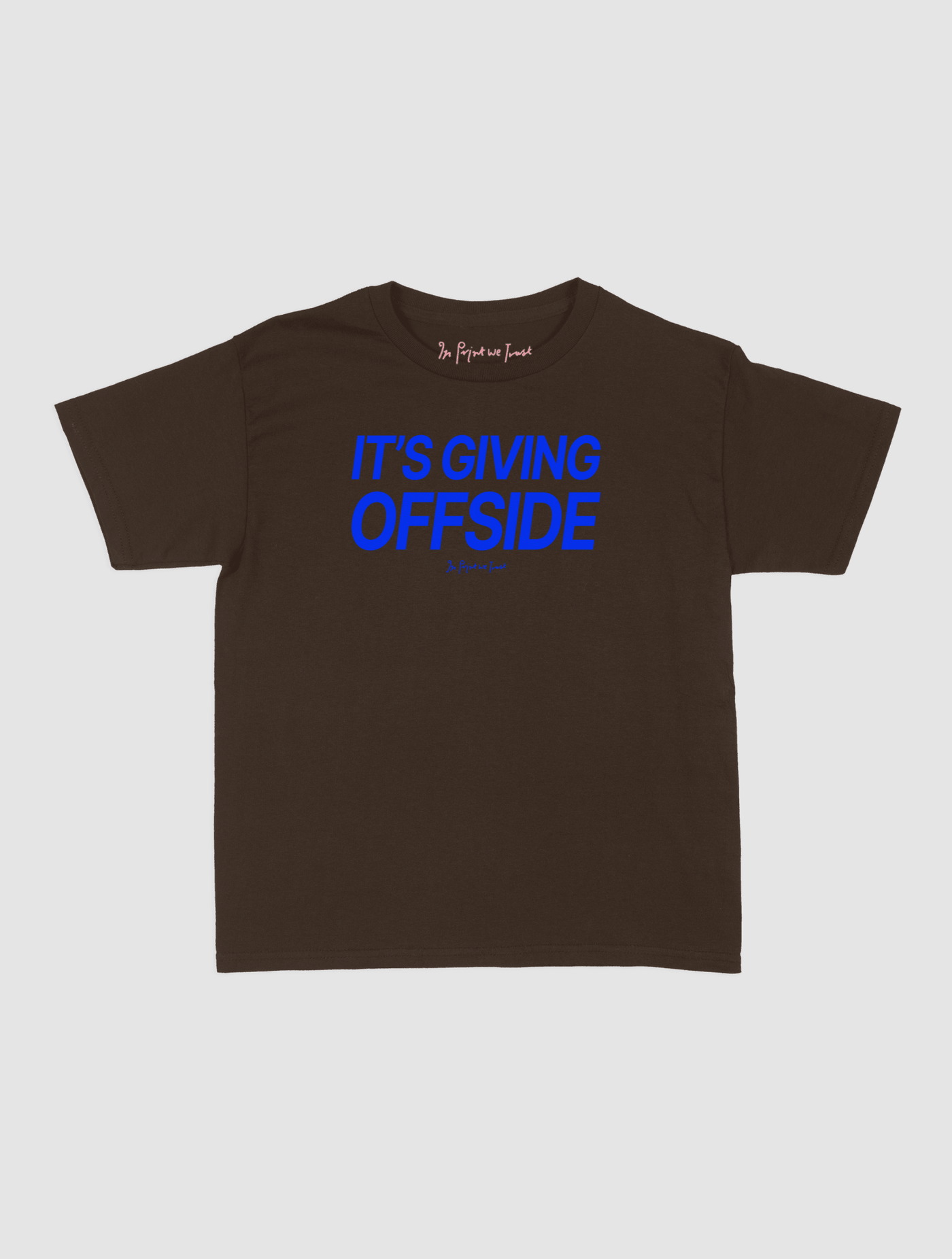 it's giving offside baby tee - In Print We Trust