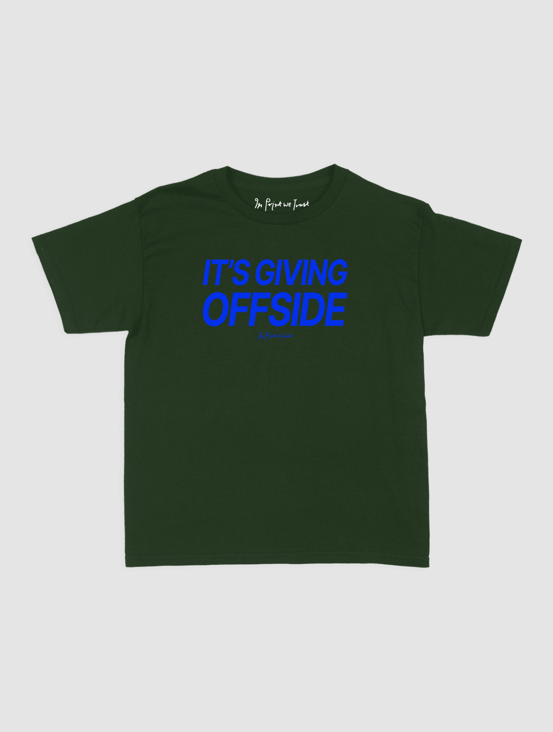it's giving offside baby tee - In Print We Trust