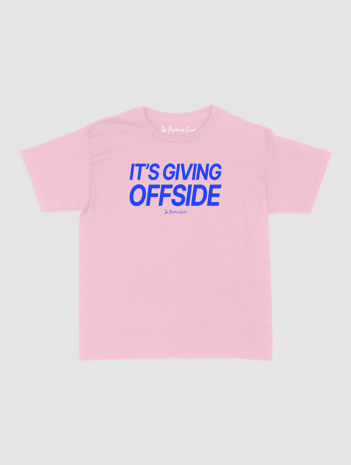 it's giving offside baby tee - In Print We Trust