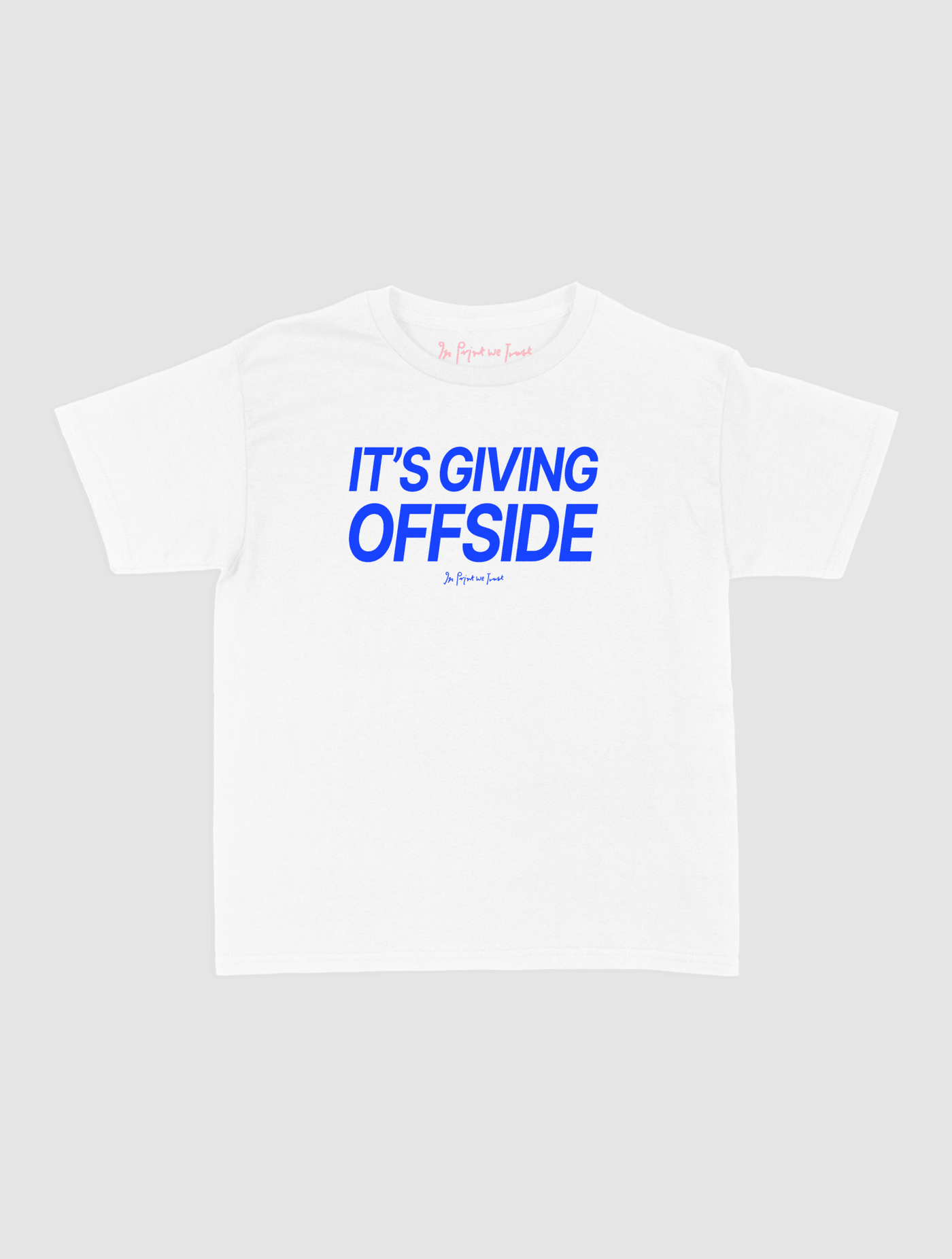 it's giving offside baby tee - In Print We Trust