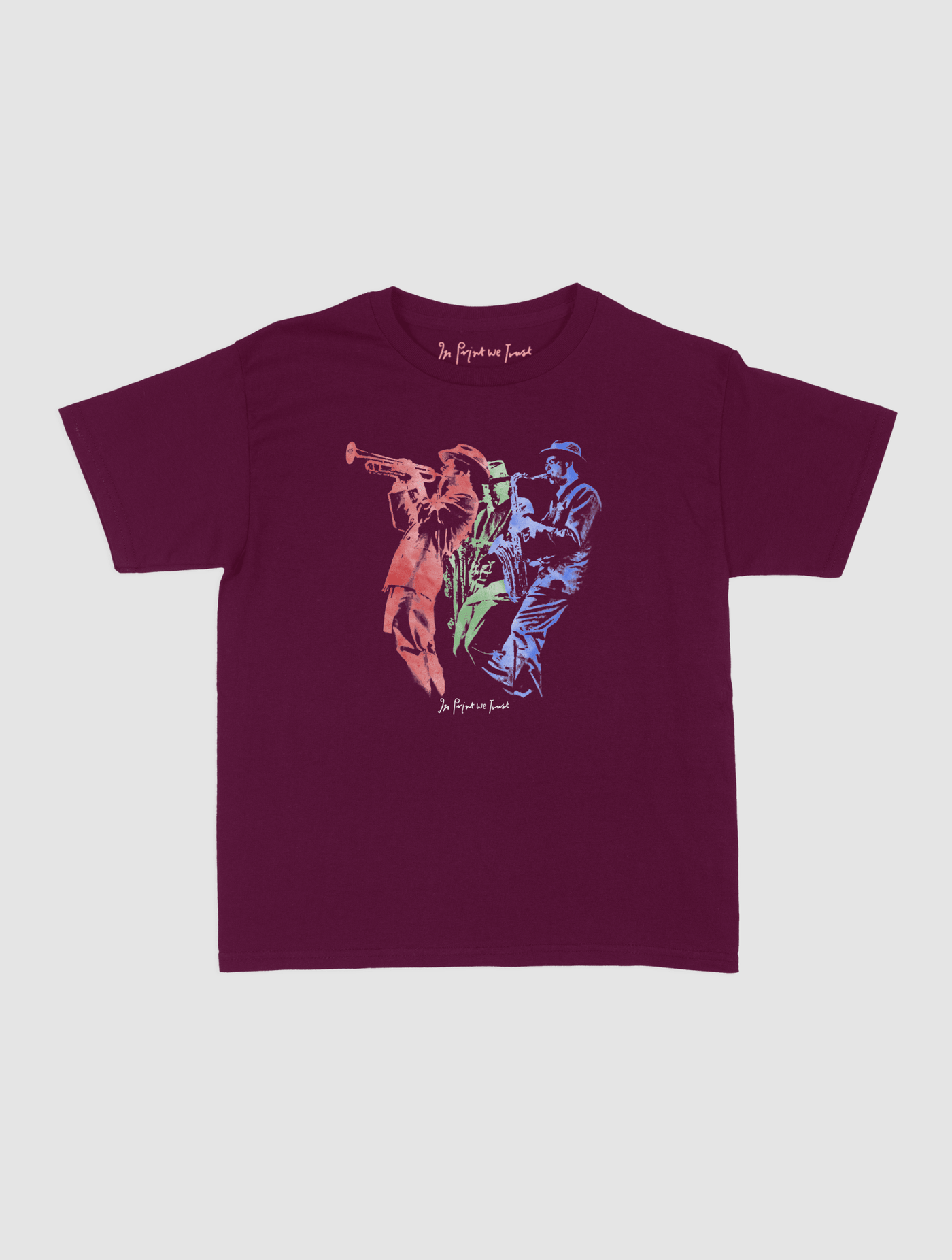 jazz band baby tee - In Print We Trust