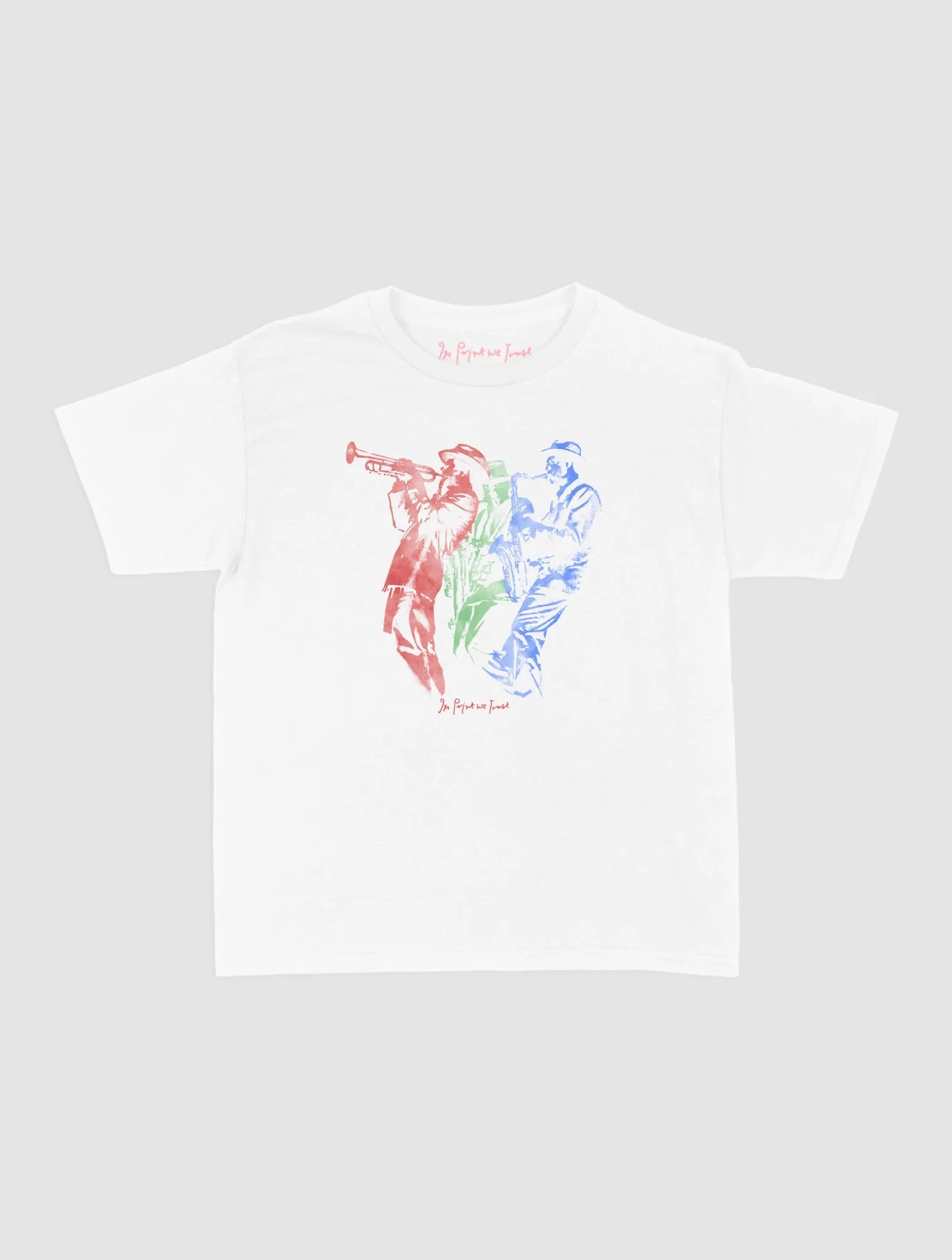 jazz band baby tee - In Print We Trust