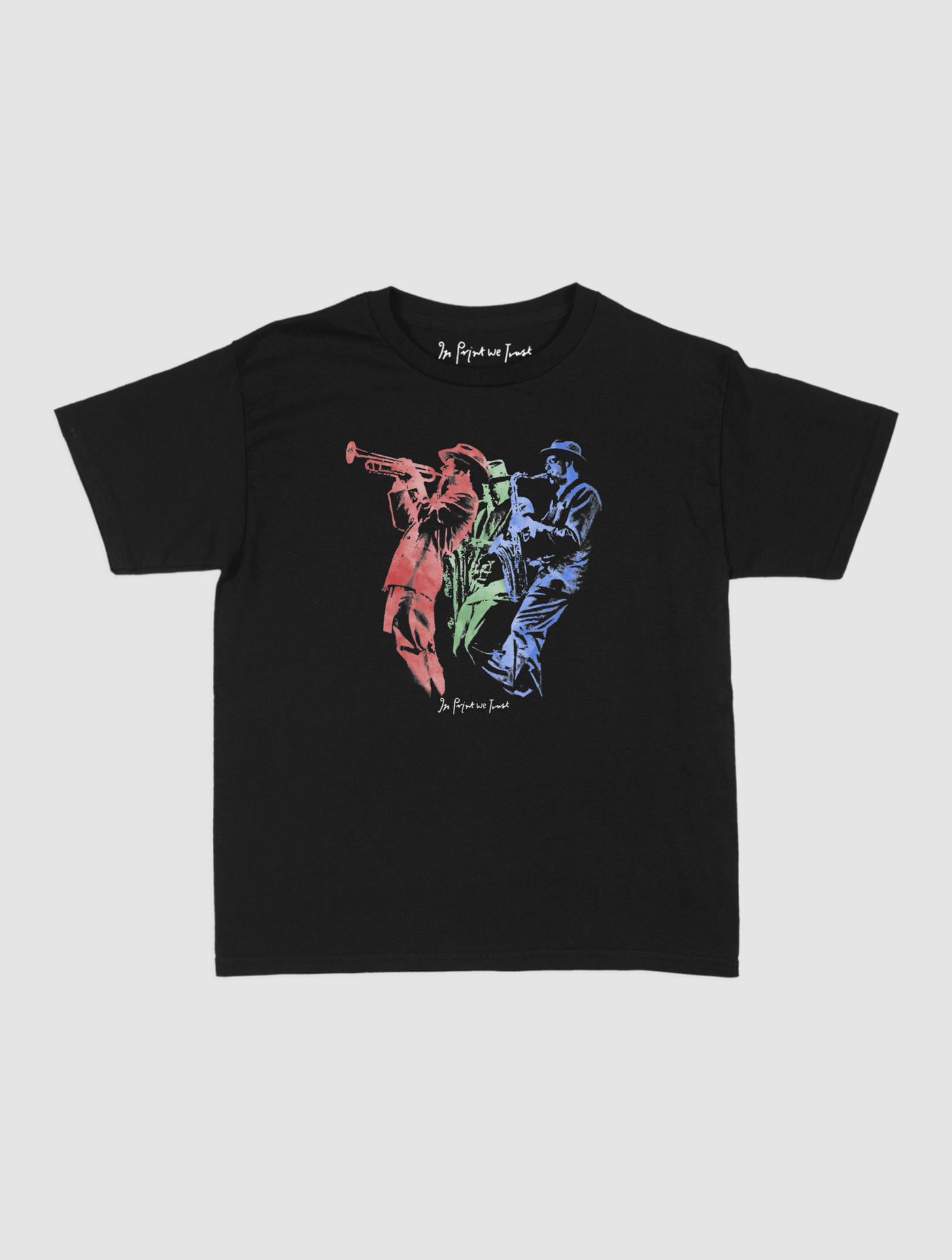 jazz band baby tee - In Print We Trust