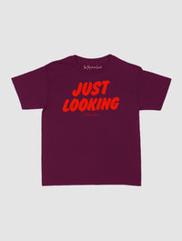 just looking baby tee - In Print We Trust