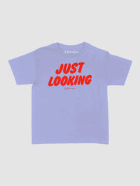 just looking baby tee - In Print We Trust