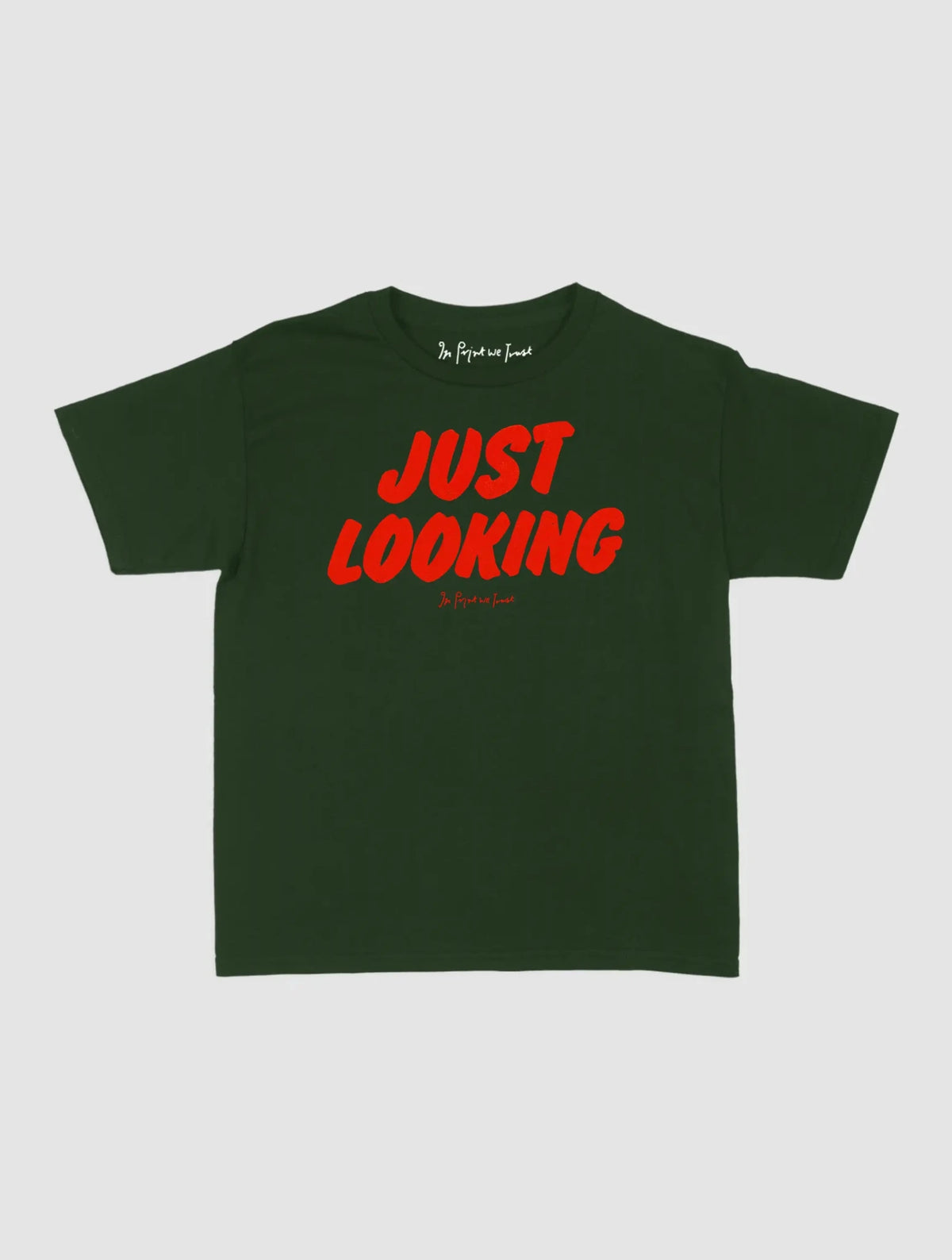 just looking baby tee - In Print We Trust