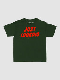 just looking baby tee - In Print We Trust