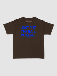 just put the ball in the net baby tee - In Print We Trust