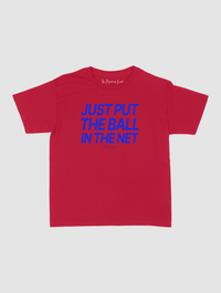 just put the ball in the net baby tee - In Print We Trust