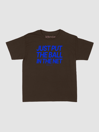 just put the ball in the net baby tee - In Print We Trust