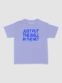 just put the ball in the net baby tee - In Print We Trust