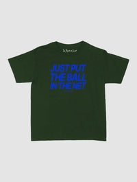 just put the ball in the net baby tee - In Print We Trust