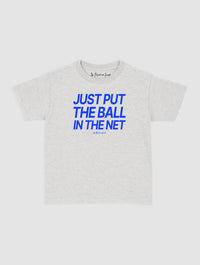 just put the ball in the net baby tee - In Print We Trust