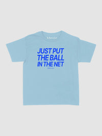 just put the ball in the net baby tee - In Print We Trust