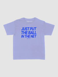 just put the ball in the net baby tee - In Print We Trust