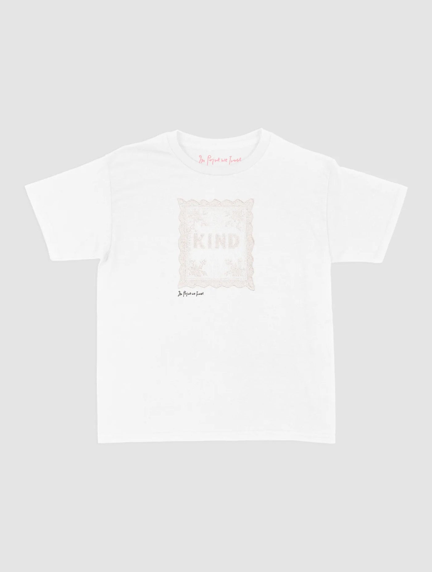 kind crochet baby tee - In Print We Trust
