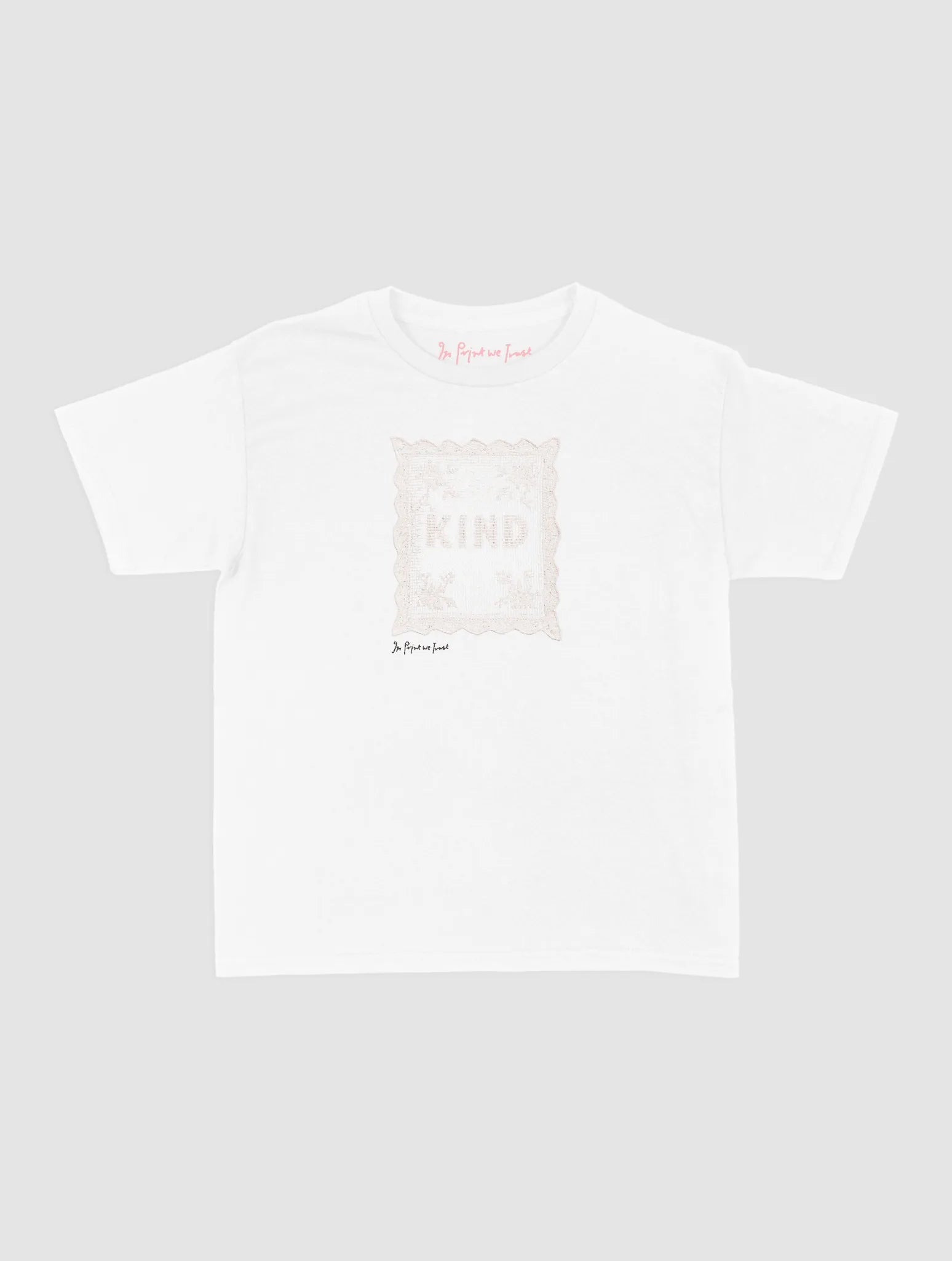 kind crochet baby tee - In Print We Trust