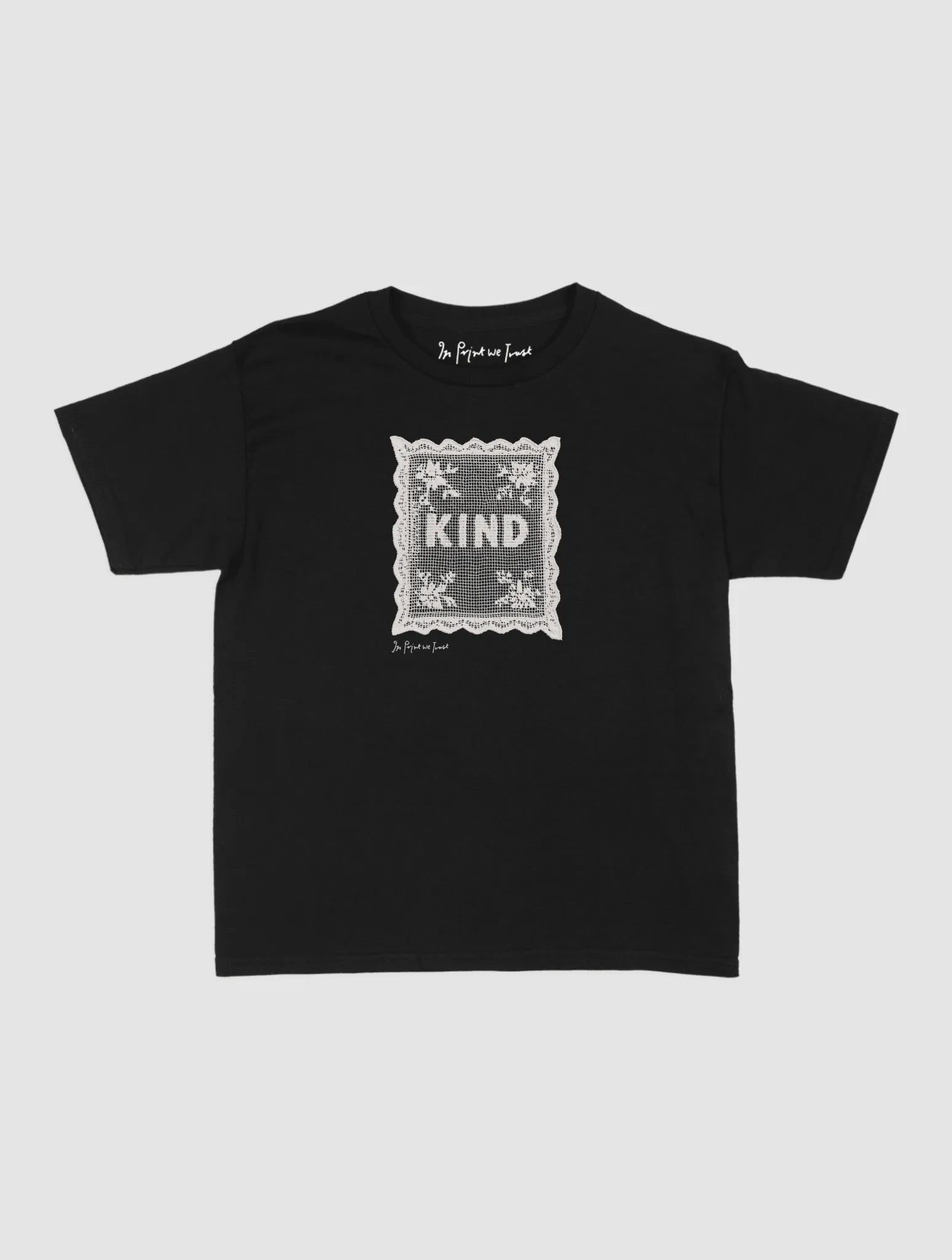 kind crochet baby tee - In Print We Trust