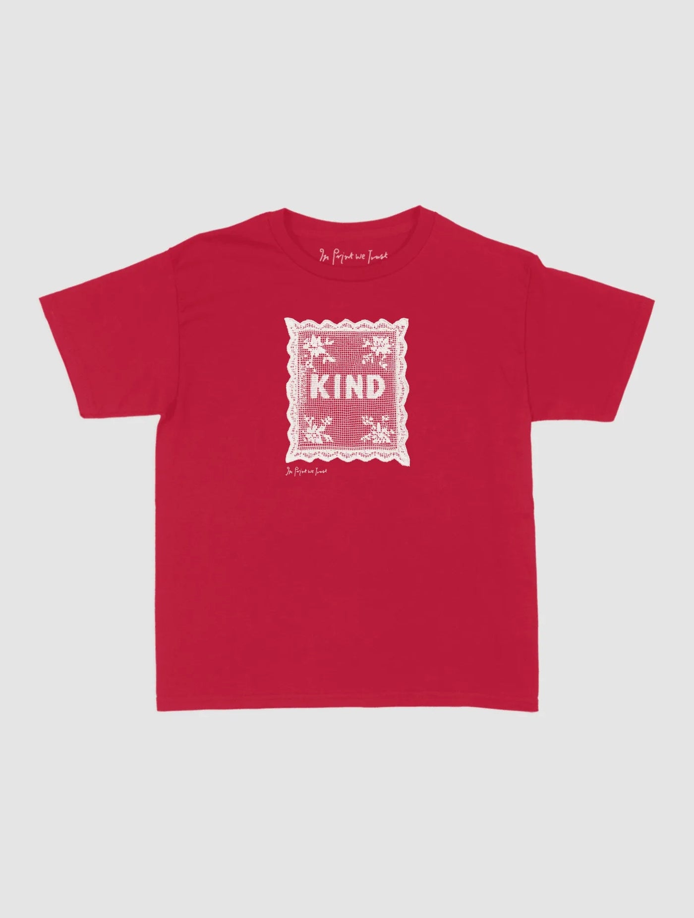 kind crochet baby tee - In Print We Trust