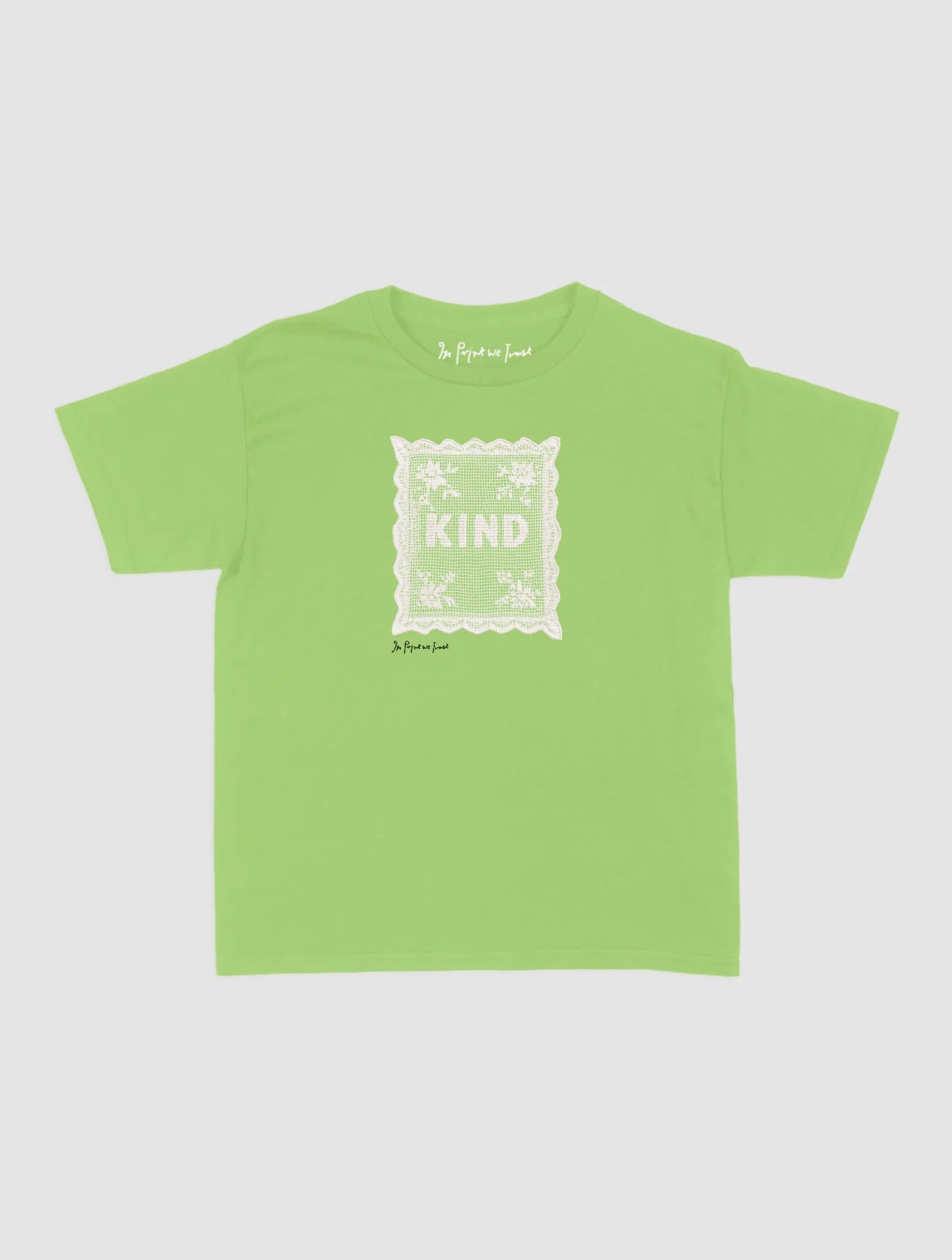 kind crochet baby tee - In Print We Trust