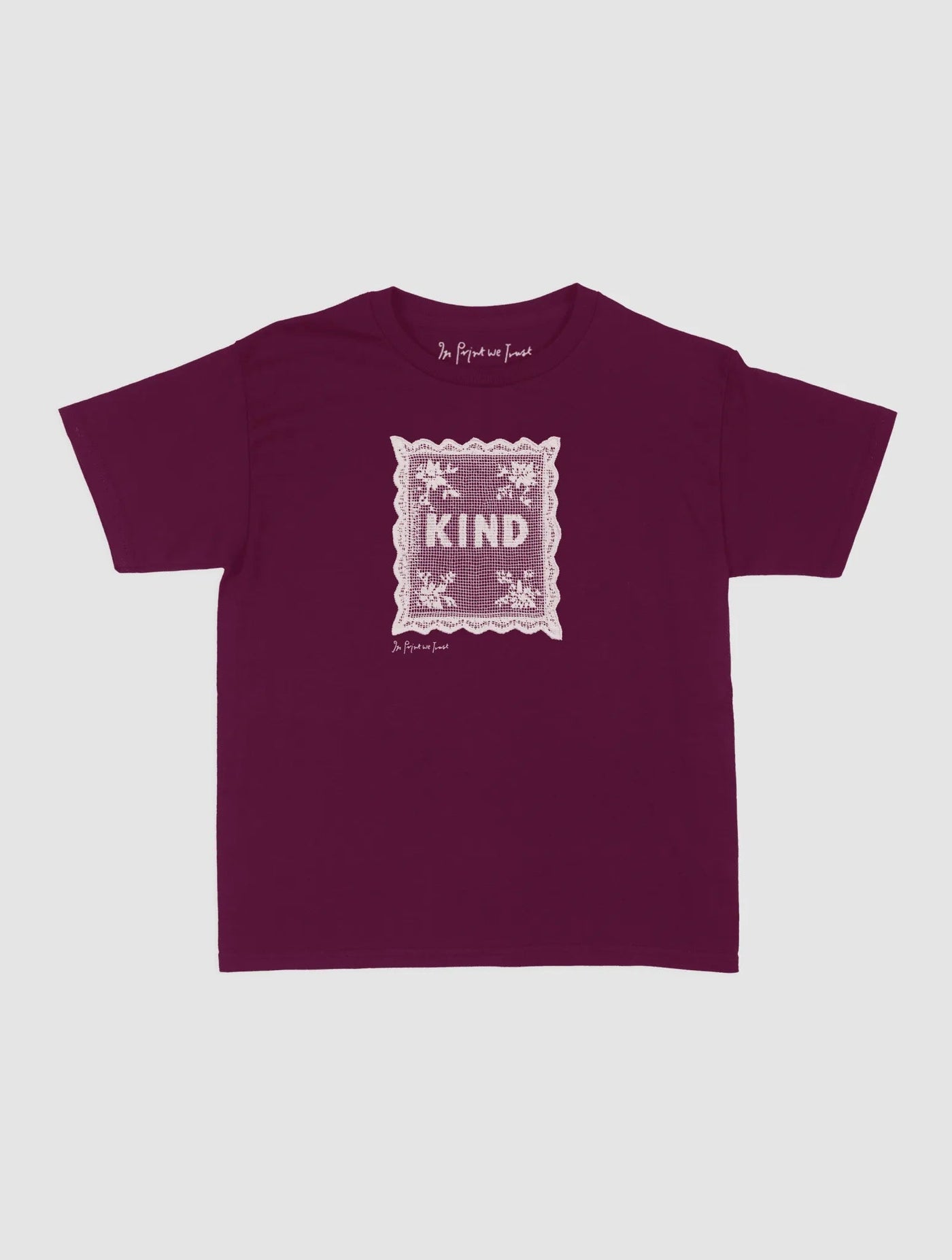 kind crochet baby tee - In Print We Trust