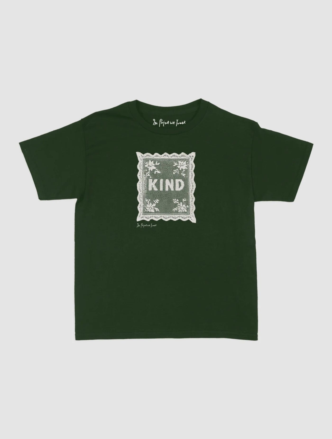 kind crochet baby tee - In Print We Trust
