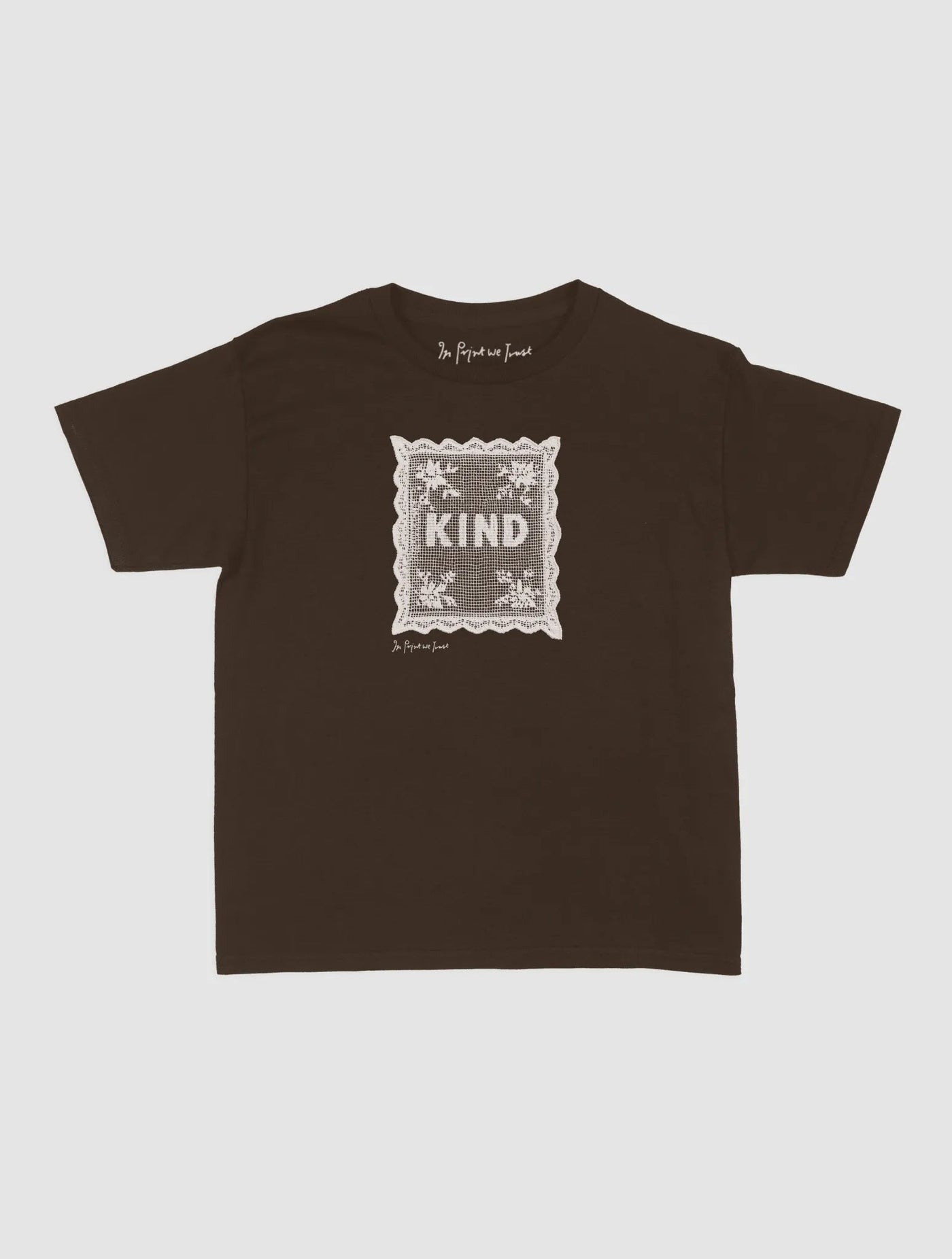 kind crochet baby tee - In Print We Trust