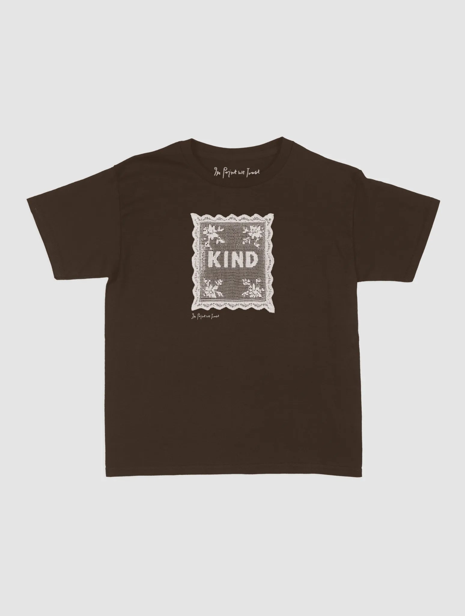 kind crochet baby tee - In Print We Trust