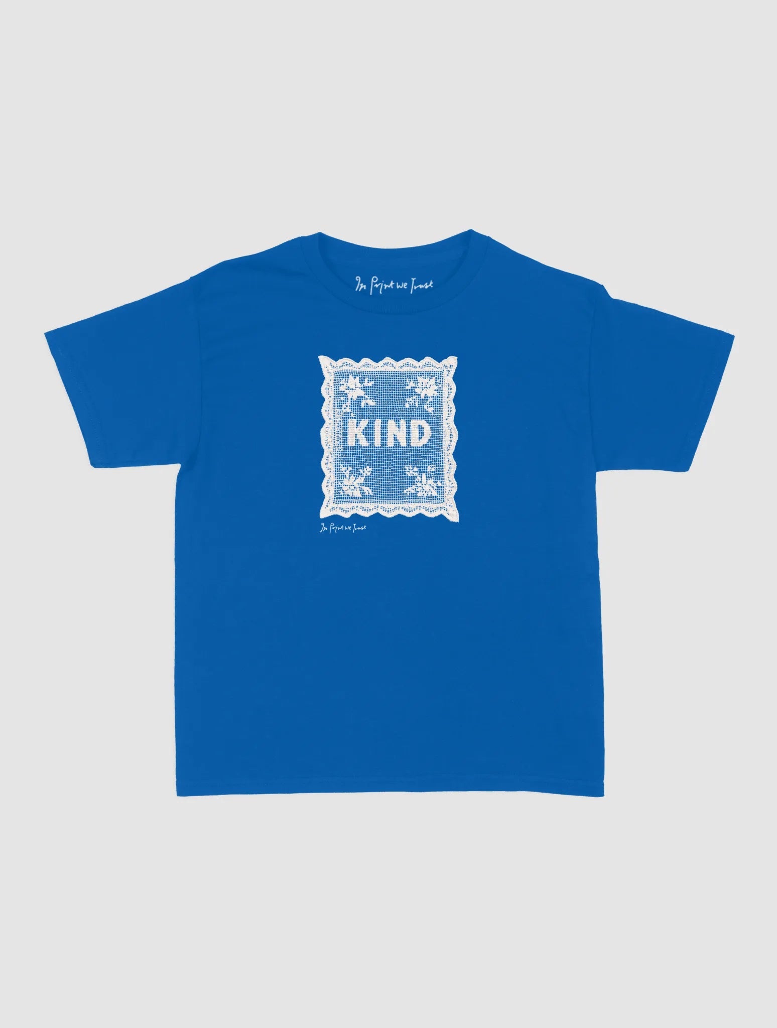 kind crochet baby tee - In Print We Trust