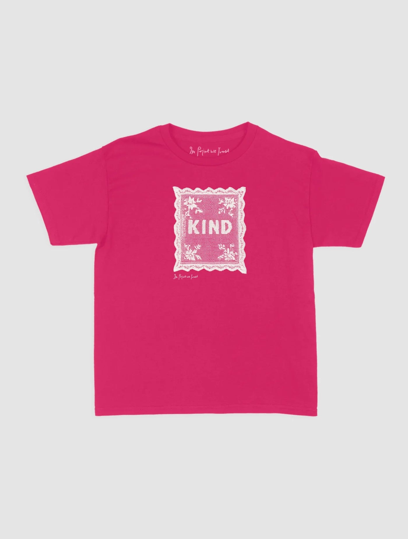 kind crochet baby tee - In Print We Trust